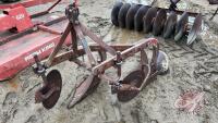 Ferguson 2 bottom 3 pt plow w/ coulter, F174