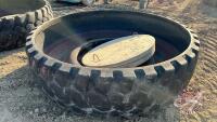 Industrial tire water trough with concrete center (F), F185