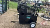 Lakeland calf chute w/ wheel kit + hitch, F189