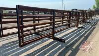 30' New 5 bar free standing corral panel, F56