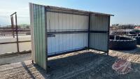 12' x 5' meatal framed / metal clad calf shelter (B) F185