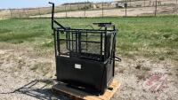 7L calf chute with wheel kit and removeable hitch, F74