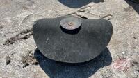 Poly mineral tub with rubber cover, F185