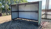 12' x 5' meatal framed / metal clad calf shelter (A) F185