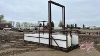 12' x 6" x 7' lift frame, 6' W x 20'L x 4'H ramp, and Livestock loading system, F119