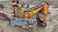 Davis D100-A backhoe attachment mounted to skidsteer quick attach, S/N 4348, F76