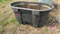 100 gal Rubbermaid poly water trough, F185