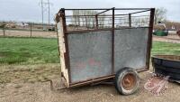 8' Cattle scale on wheels, F99