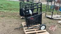 7L calf chute w/ scale, wheel kit + hitch, F52