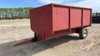 12' x 7'6" s/a tilting grain box wagon w/ hyd hoist, F40