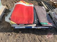(9) 14' x 48' bale stack tarps, F237