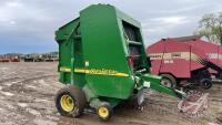 JD 567 rnd baler, S/N X89224, F154 **Monitor/manual/parts - Shed**