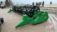 25' JD 925F straight cut flex header, S/N 677603, F113