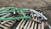3" hyd driven pump & asst'd 3" suction hose, F81