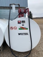 500-gal Westeel fuel tank w/ Fil-Rite FR700V pump