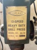 Galaxy 12-speed drill press w/vise - 2