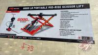 TMG StanForge-ALS61 Mid-Rise Portable Automotive Scissor Lift, F35