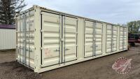40' x 8&rsquo; x 9&rsquo;6&rdquo;H shipping container w/side doors, F38