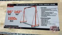 TMG StanForge-AGC06 1100-lb Adjustable Height All-Steel Gantry Crane, F35