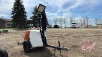 Generac Mobile Light Plant light tower w/ 4 quad LED light pods, S/N 7FSBL101XKB0066673, F46 **Key - office**