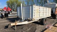 14' Grain box conversion trailer, F239