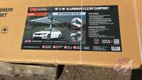 TMG StanForge-LCP16 10' x 16' Aluminum Carport Structure, F35