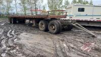 45' t/a highboy flat deck trailer w/ bale extensions (NO TOD), F145