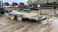 12' x 78" home made utility bumper hitch t/a flat deck trailer, VIN: n/a, F175, Owner: Robert G Deleau, Seller: Fraser Auction ___________________________ **TOD - Office**