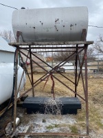 *300-gal fuel tank on metal stand