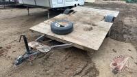 11' x 7' Homemade s/a flat deck trailer, F91, Owner: Alexander M McPherson, Seller: Fraser Auction ____________________________ **TOD - Office**