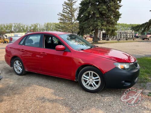 2008 Subaru Impreza AWD, 208,367 showing, REBUILT STATUS, SAFETIED, VIN: JF1GE61648H500686, F229, Owner: Pal S Mahal, Seller: Fraser Auction _________________________________ **Key + TOD + Safety - Office**