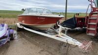 19' Invader boat w/ Homemade S/A boat trailer, VIN: n/a, F126, Owner: Dustin R Flanagan, Seller: Fraser Auction __________________________________ **Key + TOD - Office**