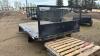 10' x 7' metal flat deck off 1 ton truck w/ headache rack, F54 - 2