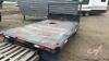 10' x 7' metal flat deck off 1 ton truck w/ headache rack, F54 - 3
