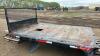 10' x 7' metal flat deck off 1 ton truck w/ headache rack, F54 - 4