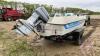 1980 15' Edson boat w/ 1980 Wiscot Utility Trailer, VIN: WML051832, F89, Owner: Alexander R Burr, Seller: Fraser Auction ____________________________ **Key + TOD - Office** - 10