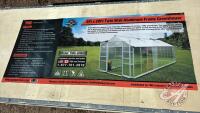 TMG StanForge-GH820 8' x 20' Aluminum Frame Greenhouse w/4 mm Twin Wall Polycarbonate Panels, F35
