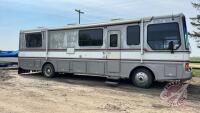 1991 35' Gulf Stream Flagship s/a Class A motorhome, 127,936 miles showing, SAFETIED (Expires Sept 30/25), VIN: 4S7KT9S08MC003541, F92, Owner: Sharon I Michie, Seller: Fraser Auction _____________________________ **Keys (2 sets) + TOD + Safety - Office**
