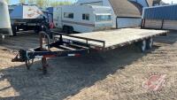 2018 PJ 20' t/a deck over flat deck trailer, VIN: 4P5L62024J1283271, F157, Owner: Lonnie D Studer, Seller: Fraser Auction _______________________________ **TOD - Office**