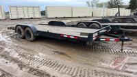 2010 Gator 18' t/a bumper hitch flat deck trailer, VIN: 4Z1CB1825AS009394, F128, Owner: William D Bickerton, Seller: Fraser Auction _____________________________ **TOD - Office**