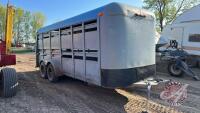 Other Utility Blue 18' t/a stock trailer, VIN: n/a, F239, Owner: Simon A Atkinson, Seller: Fraser Auction _______________________________ **TOD - Office**