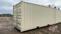 20' Shipping container w/doors on one end (Single use), (A), 101&rdquo; High F38