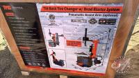 TMG StanForge-TC28 Tilt-Back Semi-Automatic Tire Changer, Bead Blaster & Air Tank, F35