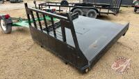 7' x 90" metal truck flat deck, F118