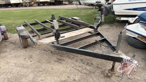 Homemade Utility, Arctic Cat 2 place personal water craft trailer, VIN: n/a, F190, Owner: Randall K Smith, Seller: Fraser Auction ___________________________ **TOD - Office**