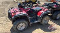 2001 Honda TRX500 Forman Rubicon 4x4 ATV, VIN: 478TE262314000614, F72, Owner: Neil R Vandenbussche, Seller: Fraser Auction _______________________ ** Key + TOD + Manual - Office**