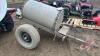 Approx 100 gal tank on 2 wheel wagon, F82