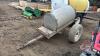 Approx 100 gal tank on 2 wheel wagon, F82 - 2