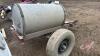 Approx 100 gal tank on 2 wheel wagon, F82 - 4