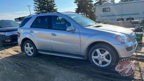2007 Mercedes Benz ML320 CDI, 384,100 showing, VIN: 4JGBB22E47A237047, F157, Owner: Lonnie D Studer, Seller: Fraser Auction ___________________________ **TOD + Key - Office**